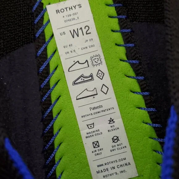 Rothy's The Petal Square Women's Slip On Flat in Black Size 12 - Picture 11 of 12